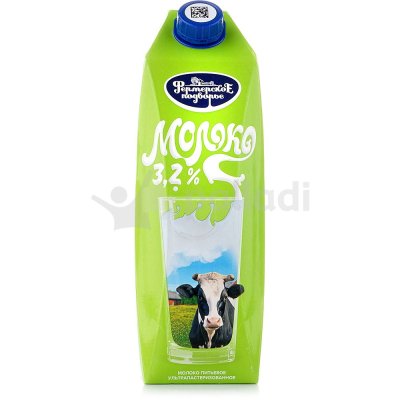 Молоко Фермерское подворье 3,2% 1л