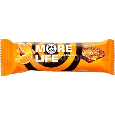 Батончик мюсли MORE LIFE 32г апельсин