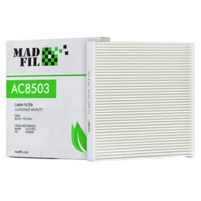 Салонный фильтр MADFIL AC-8503/AC-808-E (OEM 80291-TFO-941)
          Артикул: AC-8503