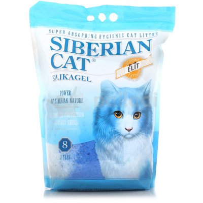 Наполнитель для кошачьих туалетов силикагель Сибирская кошка Элит 8л