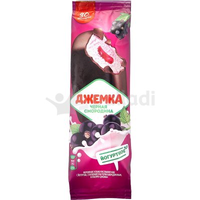 Мороженое Инмарко Джемка с йогуртом и черной смородины 57г