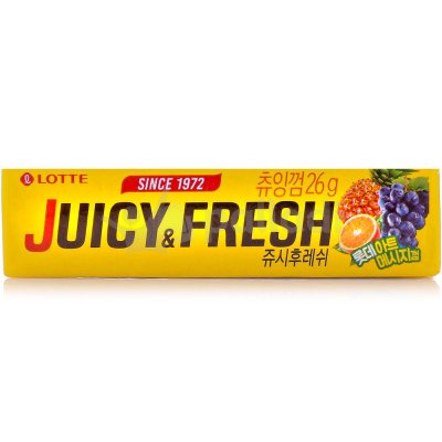 Жевательная резинка Lotte Juicy Fresh 26г фруктовый микс