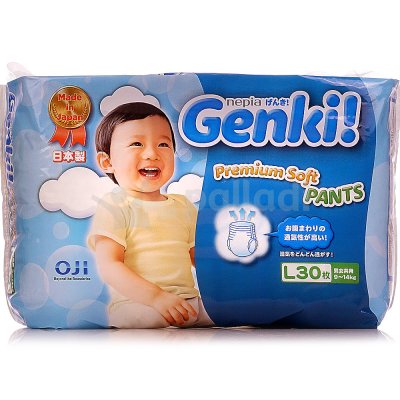 Трусики Genki для детей L 9-14кг 30шт (1/6)