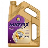 Масло моторное 5W40 A3/B4 SL/CF MIRAX MX7 4л синтетическое
          Артикул: 607025