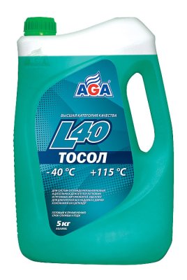 Тосол L40 5л (-40С)
          Артикул: AGA008Lxx