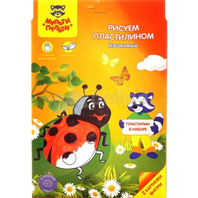 Набор для рисования пластилином Мульти-Пульти Насекомые