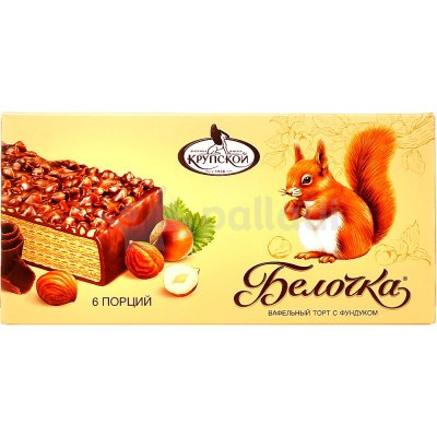 Торт вафельный Крупской 240г Белочка