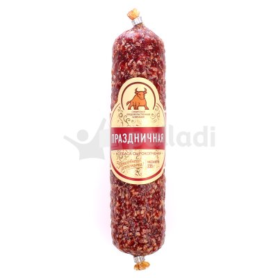 Колбаса сырокопченая Праздничная 235г СПК