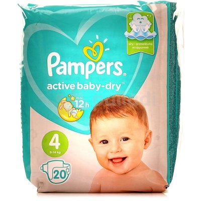 Подгузники PAMPERS Active Baby-Dry 4 Maxi 9-14кг 20шт