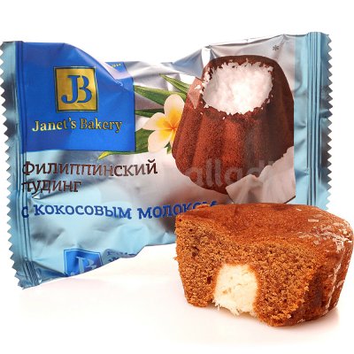 Десерт Janet's Bakery Филиппинский пудинг 400г с кокосовым молоком