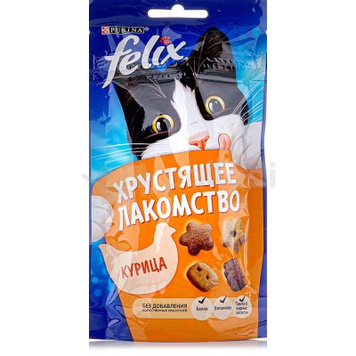 Felix Хрустящее лакомство 60г курица