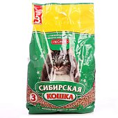 Наполнитель для кошачьих туалетов древесный Сибирская кошка Лесной 3л