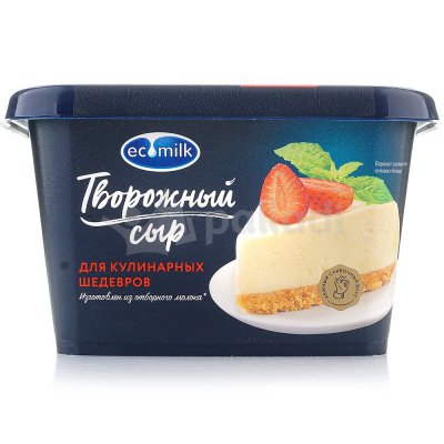 Сыр творожный Экомилк 400г для кулинарии ванна