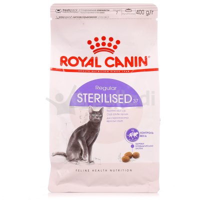 Royal Canin Sterilised 37 Корм для стерилизованных кошек в возрасте от 1 года до 7 лет 400г 