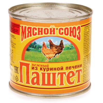 Паштет Мясной союз 240гр из куриной печени 