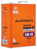 Моторное масло 5W40 SP/CF AUTOBACS ENGINE OIL FS 4л
          Артикул: A00032242