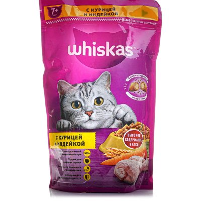 Вискас подушечки 350г курица индейка для кошек старше 7лет