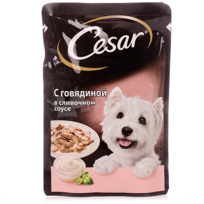 Корм для собак Cesar 100г говядина в сливочном соусе