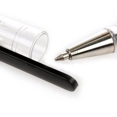 Ручка шариковая черная с резиновой манжетой  0,5мм BEIFA AA999