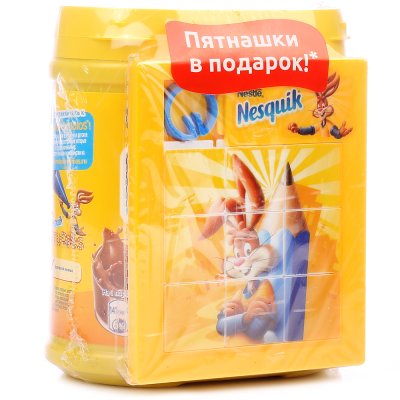 Какао Несквик 500г+ игра Пятнашки Нестле Срок до 07,04,17г