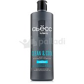 Шампунь Сьёсс Men Clean & Cool для нормальныхи жирных волос 450мл