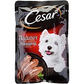 Корм для собак Cesar 85г паштет с говядиной