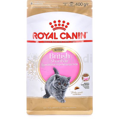 Корм для котят Royal Canin Kitten British Shorthair сухой для короткошерстных 400г