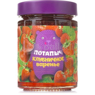 Варенье Потапыч 280г клубника
