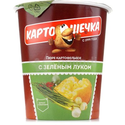 Картофельное пюре Картошечка 40г с зеленым луком стакан 