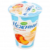 Йогурт Нежный 1,2% 320г с соком персика стакан 