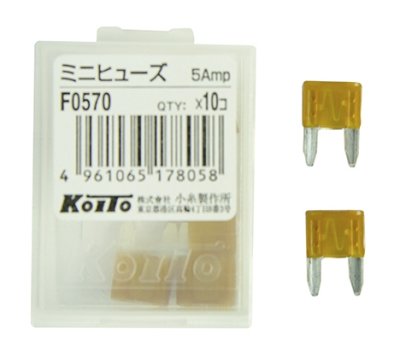 Мини предохранитель автомобильный Koito 5Amp
          Артикул: F0570