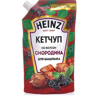 Кетчуп Heinz 320г для шашлыка смородина дой/пак