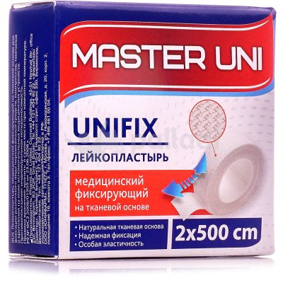 Лейкопластырь катушка 2смх5м Master Uni