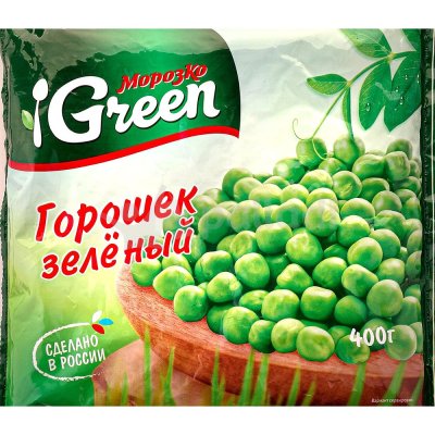 Морозко Green Горошек зелёный 400г