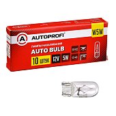 Лампы автомобильные накаливания W5W, 12V, 5W, (W2.1×9.5d)
          Артикул: AP-W5W