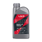 Моторное масло для мотоциклов 10W40 SL/MA-2 LAVR MOTOLINE RIDE BASIC 4T 1л
          Артикул: Ln7749