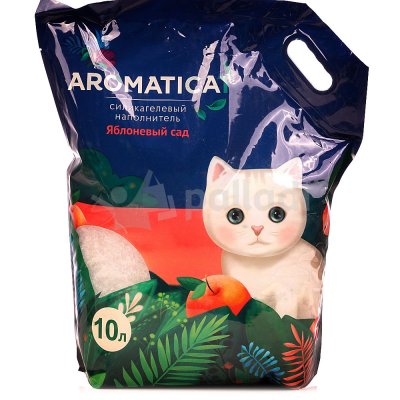 Наполнитель для кошачьих туалетов силикагель Яблоневый сад  Aromaticat 10л