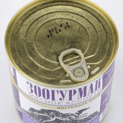 Консервы для собак говядина с рубцом и потрошками 750г ЗООГУРМАН Мясное ассорти