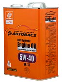 Моторное масло 5W40 SN/CF AUTOBACS ENGINE OIL FS 4л
          Артикул: A01508404