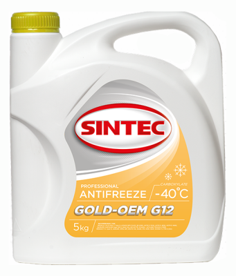 Антифриз Sintec ANTIFREEZE-40 GOLD G12 5 кг
          Артикул: 800526