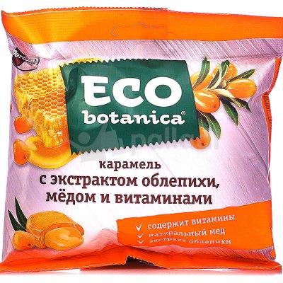 Карамель ЭКО ботаника 150г  с экстрактом облепихи, медом и витаминами  