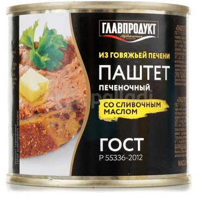 Паштет Главпродукт печеночный со сливочным маслом 250г