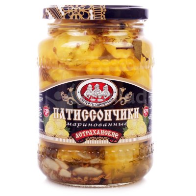 Патиссончики Скатерть - Самобранка 720г маринованные 