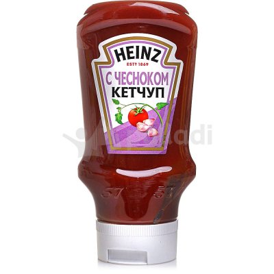 Кетчуп Heinz 460г с чесноком (перевертыш) п/бут