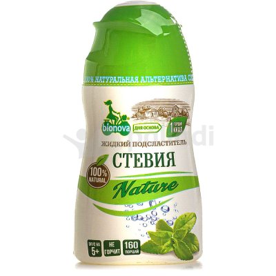 Подсластитель жидкий Bionova Стевия Nature 80г