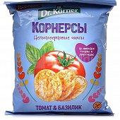 Чипсы кукурузные Dr. Korner 50г томат и базилик