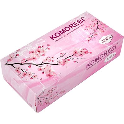 Салфетки бумажные KOMOREBI 2х слойные 150 листов, 1/40 