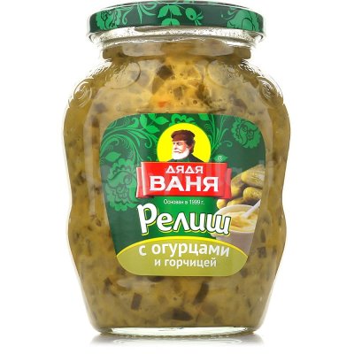 Дядя Ваня Релиш с огурцами и горчицей 350г