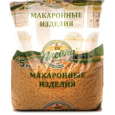 Макаронные изделия Алейка 5кг лапша короткая 1/5