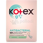 Прокладки гигиенические ежедневные KOTEX Антибактериальные 40шт экстратонкие